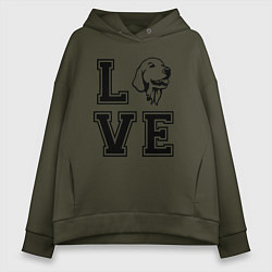 Женское худи оверсайз Лабрадор