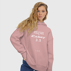 Толстовка оверсайз женская Camry 3 5, цвет: пыльно-розовый — фото 2