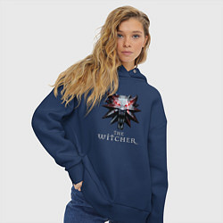 Толстовка оверсайз женская The Witcher, цвет: тёмно-синий — фото 2