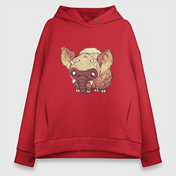 Толстовка оверсайз женская Dont Starve, цвет: красный