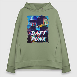 Женское худи оверсайз Daft Punk