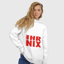 Толстовка оверсайз женская Я шеф - вы никто, цвет: белый — фото 2