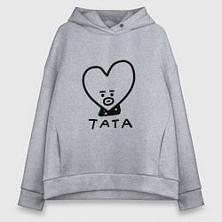 Женское худи оверсайз BTS BT21 TATA