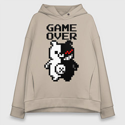 Женское худи оверсайз MONOKUMA GAME OVER