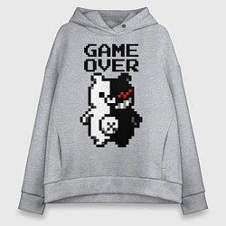 Женское худи оверсайз MONOKUMA GAME OVER