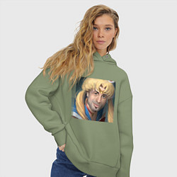 Толстовка оверсайз женская Сейлор Мун, цвет: авокадо — фото 2