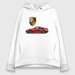 Женское худи оверсайз PORSCHE