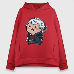 Толстовка оверсайз женская Baby Nero, цвет: красный