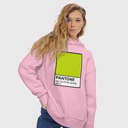 Толстовка оверсайз женская Shrek: Pantone Color, цвет: светло-розовый — фото 2