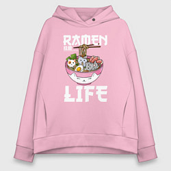 Женское худи оверсайз Ramen life