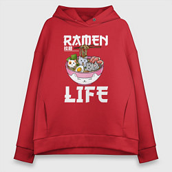 Женское худи оверсайз Ramen life