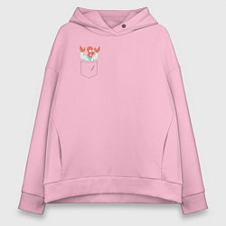 Женское худи оверсайз Zoidberg карман