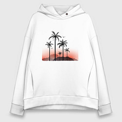 Женское худи оверсайз Palm tree