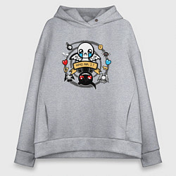 Женское худи оверсайз THE BINDING OF ISAAC WHO AM I