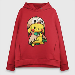 Женское худи оверсайз Пикачу - совенок