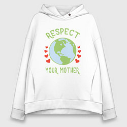 Женское худи оверсайз Respect Earth