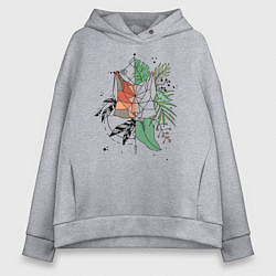 Женское худи оверсайз Geometry Fox