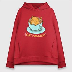 Женское худи оверсайз Catpuccino