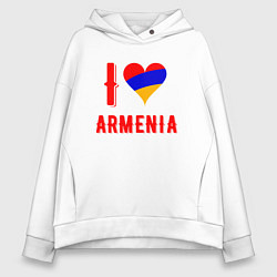 Женское худи оверсайз I Love Armenia