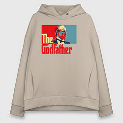 Женское худи оверсайз Godfather logo