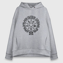 Женское худи оверсайз Hellsing Pentagram