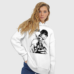 Толстовка оверсайз женская Ророноа Зоро One Piece, цвет: белый — фото 2