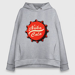 Толстовка оверсайз женская Nuka Cola Fallout, цвет: меланж