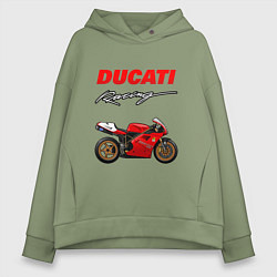 Женское худи оверсайз DUCATI ДУКАТИ MOTOSPORT