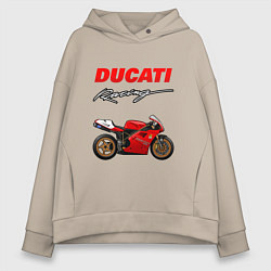 Женское худи оверсайз DUCATI ДУКАТИ MOTOSPORT