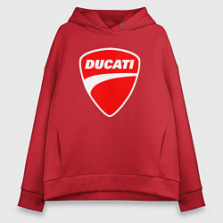 Женское худи оверсайз DUCATI ДУКАТИ ЭМБЛЕМА