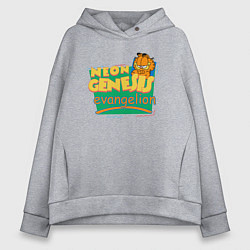 Женское худи оверсайз GARFIELD GENESIS EVANGELION