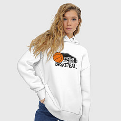 Толстовка оверсайз женская Basketball Phoenix, цвет: белый — фото 2