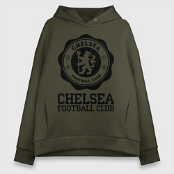 Толстовка оверсайз женская Chelsea FC: Emblem, цвет: хаки