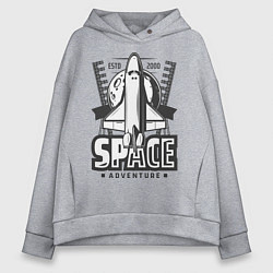 Женское худи оверсайз Космический корабль