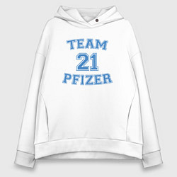 Женское худи оверсайз Team Pfizer