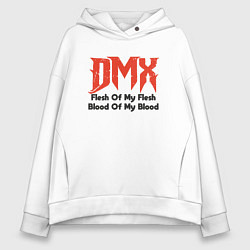 Толстовка оверсайз женская DMX - Flesh Of My Flesh, цвет: белый