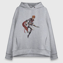 Женское худи оверсайз Тарталья в деле