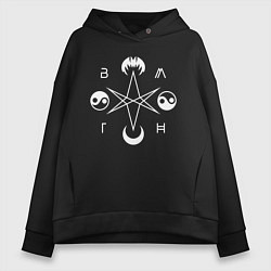 Толстовка оверсайз женская BMTH, цвет: черный