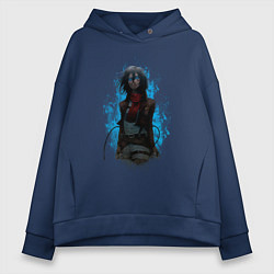 Толстовка оверсайз женская Mikasa, цвет: тёмно-синий
