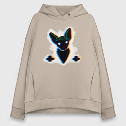 Женское худи оверсайз Glitch Neco