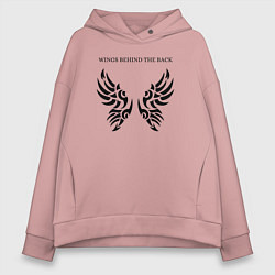 Женское худи оверсайз Крылья