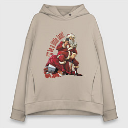 Женское худи оверсайз Я чуть задержусь!