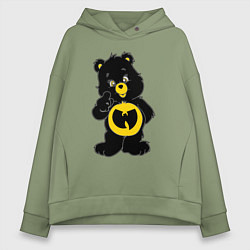 Толстовка оверсайз женская Wu-Tang Bear, цвет: авокадо