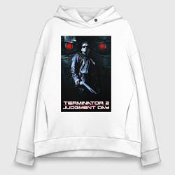 Толстовка оверсайз женская Terminator JD, цвет: белый