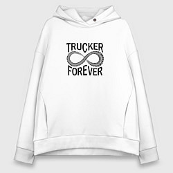 Женское худи оверсайз Trucker Forever