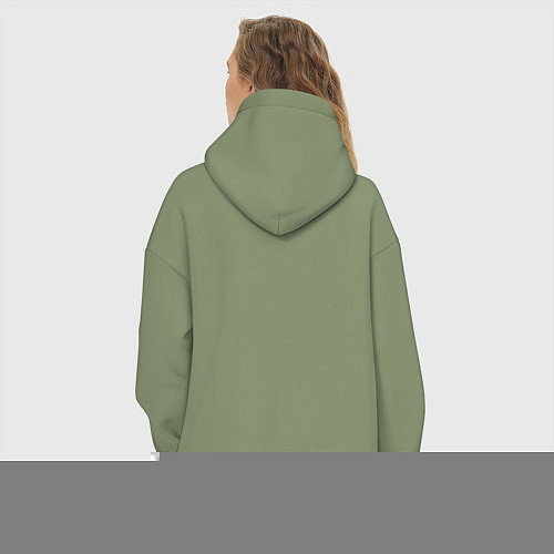 Женское худи оверсайз Мужчина босс / Авокадо – фото 4