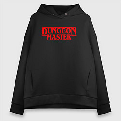 Толстовка оверсайз женская DUNGEON MASTER ГАЧИМУЧИ, цвет: черный