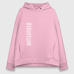 Женское худи оверсайз BATTLEFIELD 2042 БЕЛЫЙ ЛОГОТИП