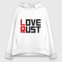 Женское худи оверсайз Love Rust