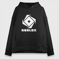 Женское худи оверсайз ROBLOX WHITE LOGO